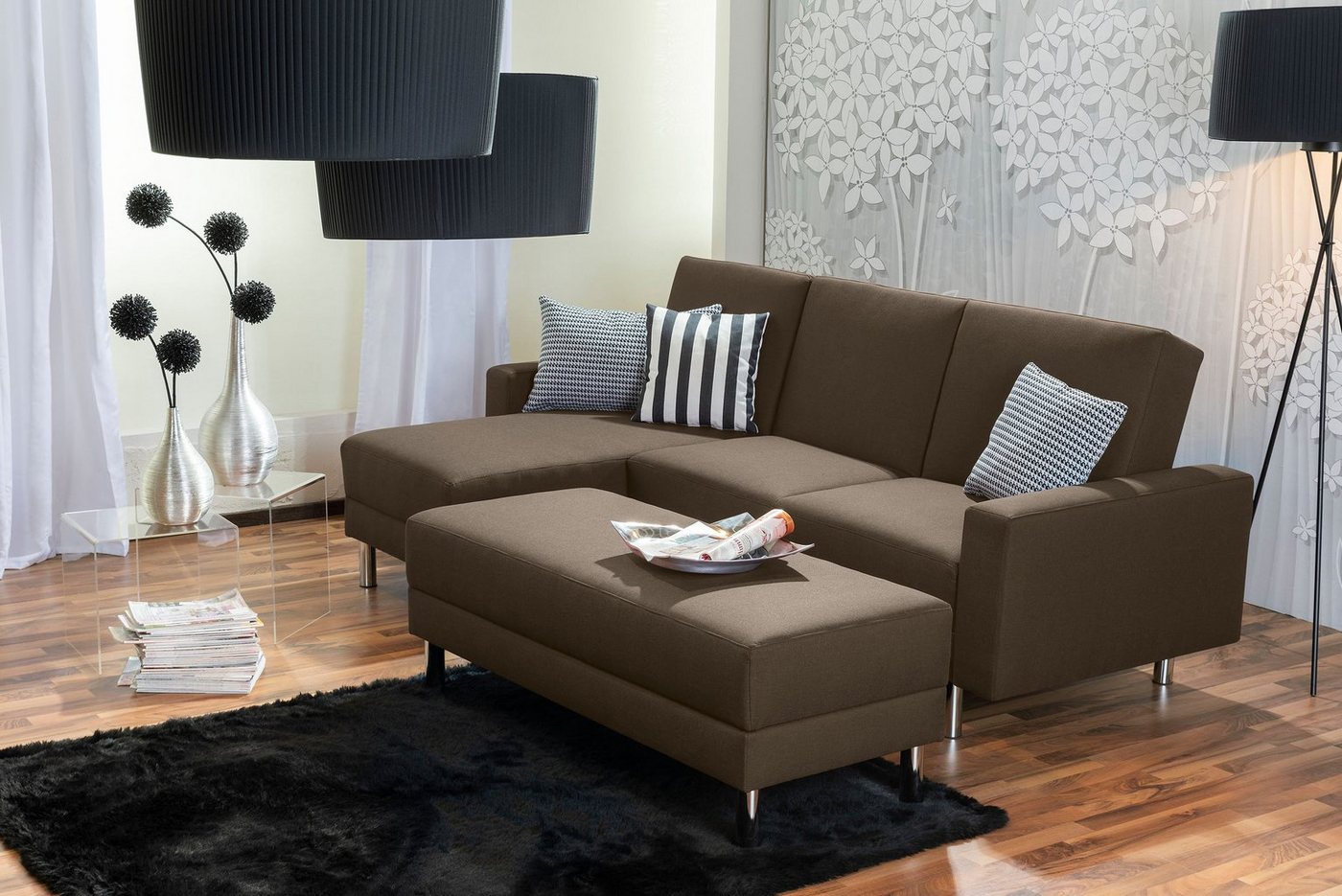 Max Winzer® Loungesofa Just Fashion Funktionssofa Flachgewebe sahara, 1 Stück, Made in Germany von Max Winzer®