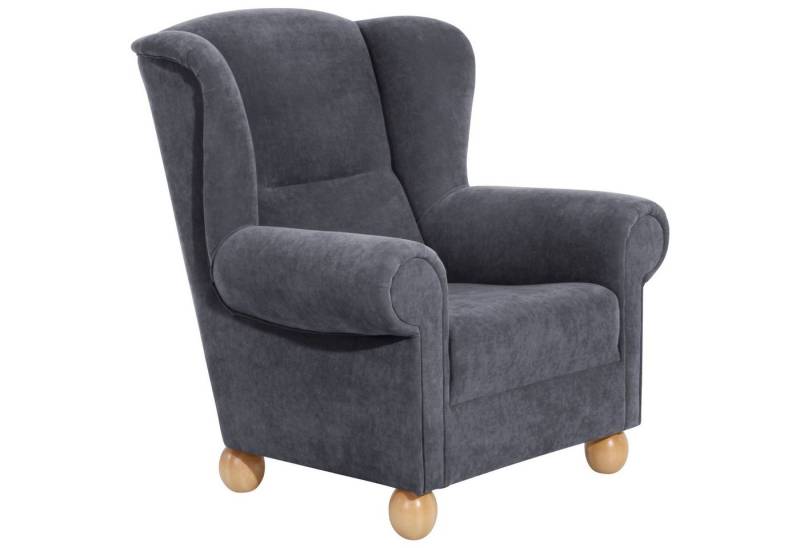 Max Winzer® Ohrensessel Monarch, Ohrenbackensessel Velours von Max Winzer®