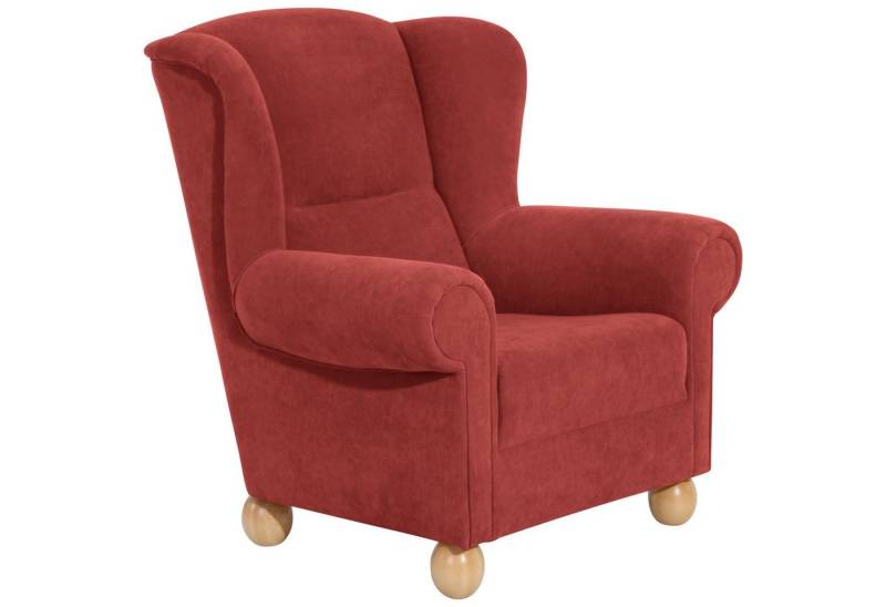Max Winzer® Ohrensessel Monarch, Ohrenbackensessel Velours von Max Winzer®