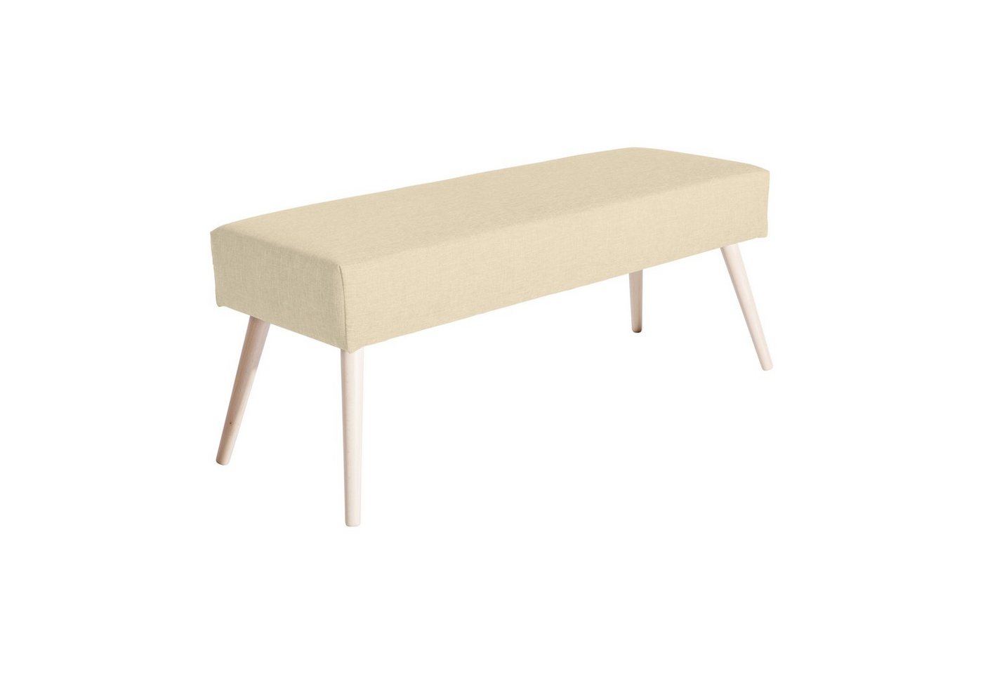 Max Winzer® Polsterhocker Sue Bank Flachgewebe beige (1 Stück), Made in Germany von Max Winzer®