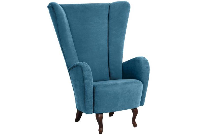Max Winzer® Sessel Aurora, Hochlehnsessel Velours von Max Winzer®