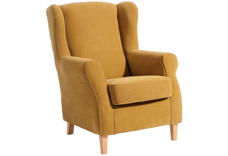 Max Winzer® Sessel Lorris, Ohrenbackensessel Velours von Max Winzer®
