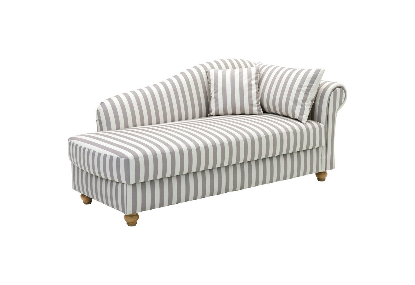 Max Winzer® Sofa Evelyn, Recamiere Armlehne rechts gestreift von Max Winzer®