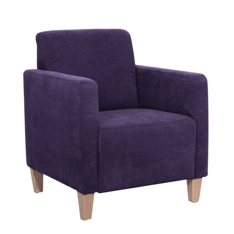 Cocktail Sessel Maja Veloursstoff violett von Max Winzer