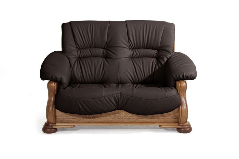 Country Sofa Texas, 2-Sitzer pigmentiertes Nappaleder braun Country Sofa Texas, 2-Sitzer pigmentiertes Nappaleder braun von Max Winzer