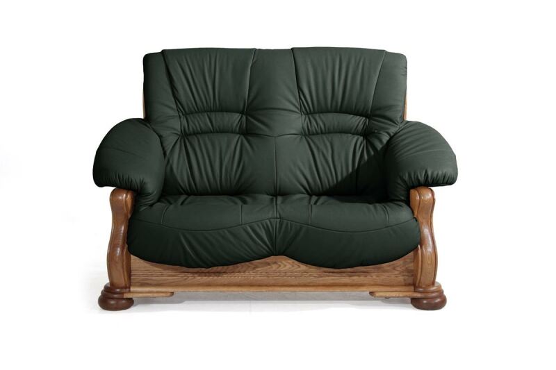 Country Sofa Texas, 2-Sitzer pigmentiertes Nappaleder dunkelgrün Country Sofa Texas, 2-Sitzer pigmentiertes Nappaleder dunkelgrün von Max Winzer