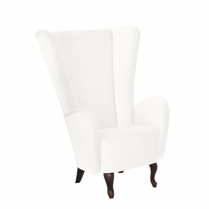 Hochlehnsessel Anastasia Velourstoff creme von Max Winzer