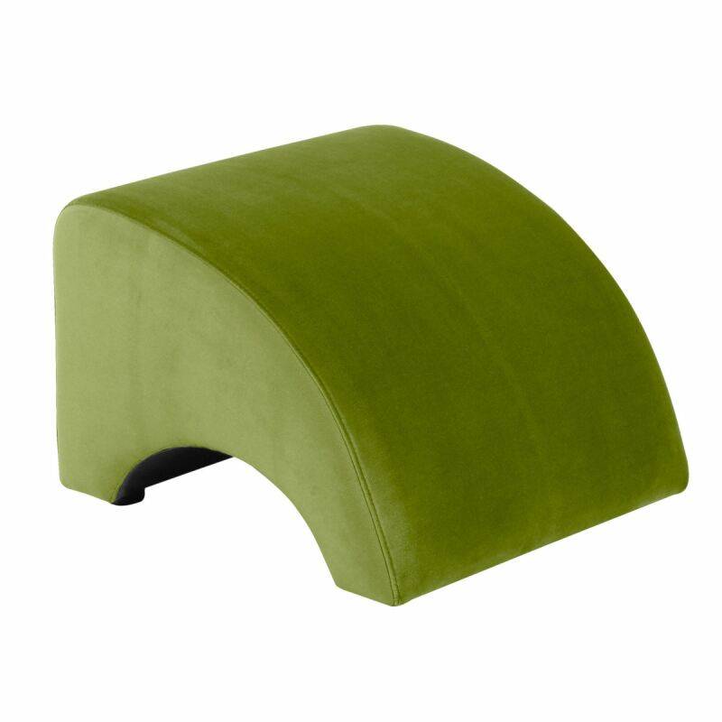 Hocker Borano Samtvelours oliv von Max Winzer