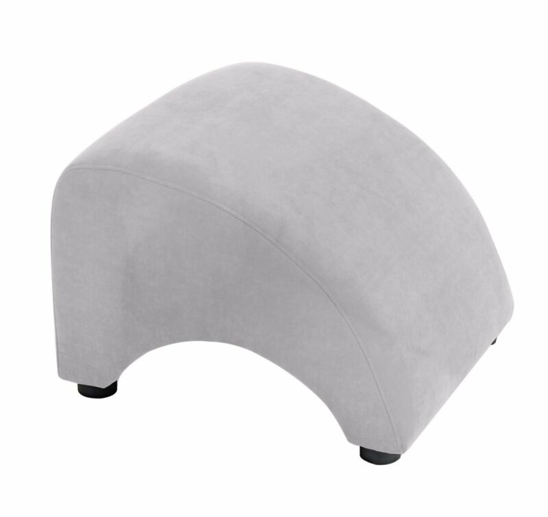 Hocker Borano Veloursstoff silber Hocker Borano Veloursstoff silber von Max Winzer
