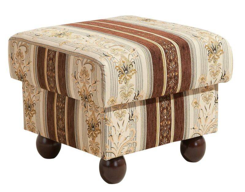 Hocker Malmö Chenille braun von Max Winzer