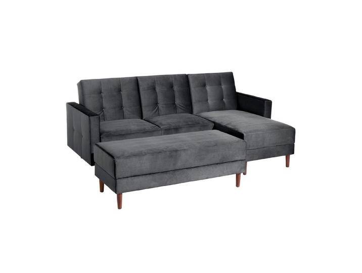 Max Winzer® Ecksofa Easy Relax, Funktionssofa mit Hocker Samt von Max-Winzer