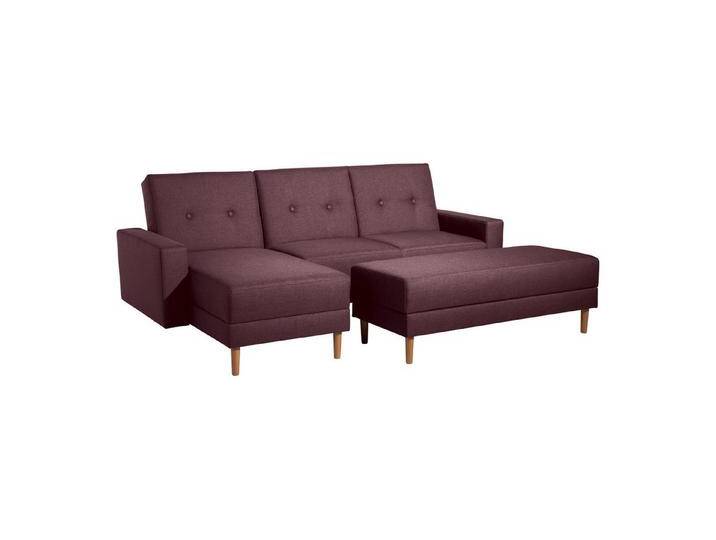 Max Winzer® Ecksofa Just Cool, Funktionssofa mit Hocker, rot, burgund von Max-Winzer