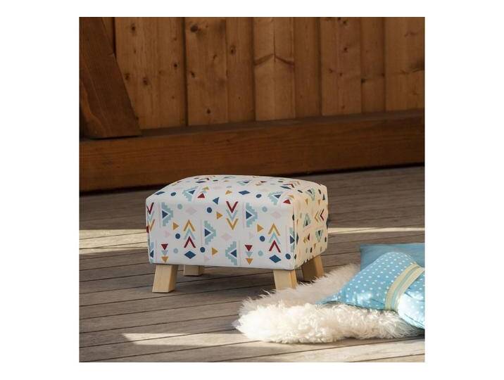 Max Winzer® Hocker Footstool, Hocker gemustert von Max-Winzer