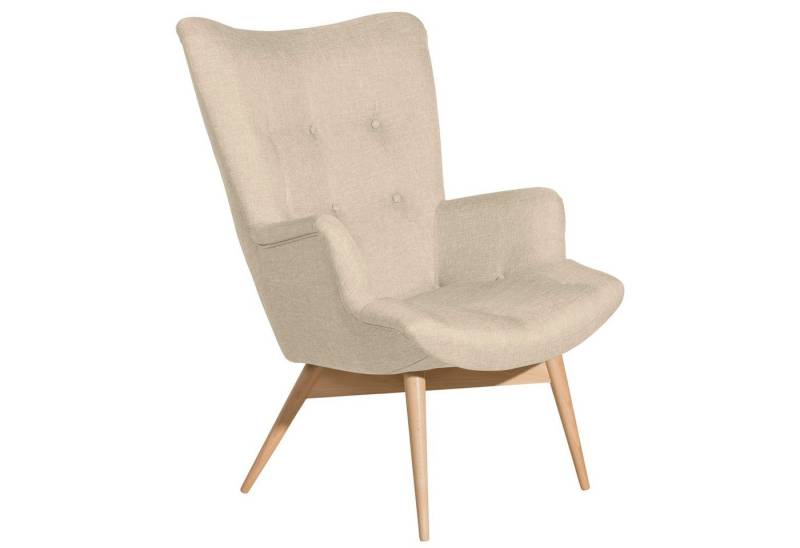 Max Winzer® Sessel Aiko Hochlehnsessel Flachgewebe beige (1 Stück), Made in Germany von Max Winzer®