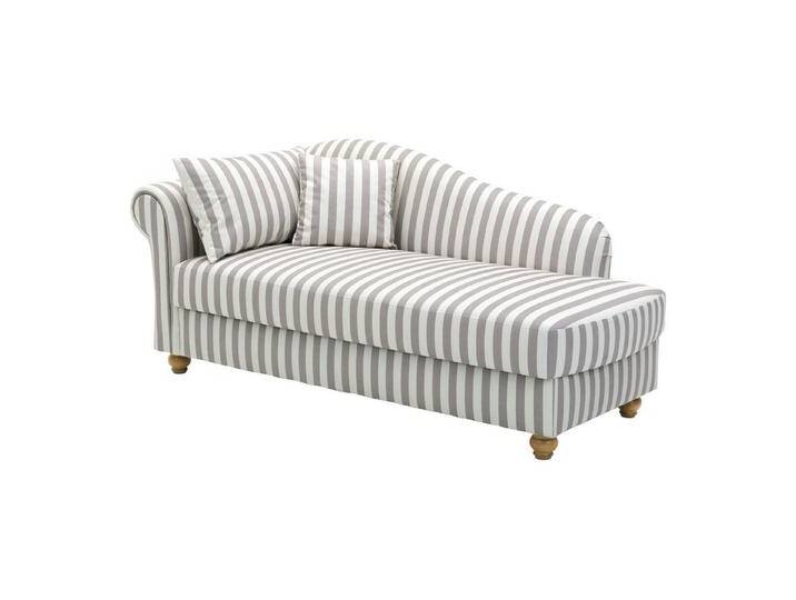 Max Winzer® Sofa Evelyn, Recamiere Armlehne links gestreift von Max-Winzer