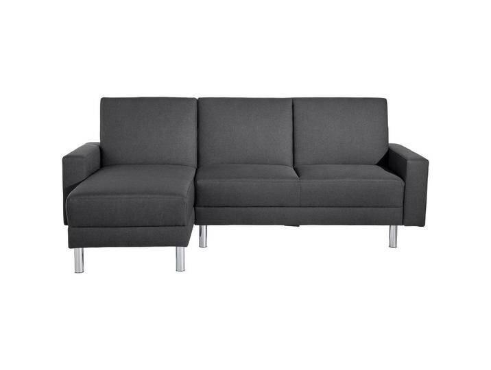 Max Winzer ECKSCHLAFSOFA, Graphit, 3-Sitzer, Füllung: Polyetherschaumkern, 230x152 cm, Goldenes M, Made in Europe, Schlafen auf Sitzhöhe, Rücken echt, von Max-Winzer