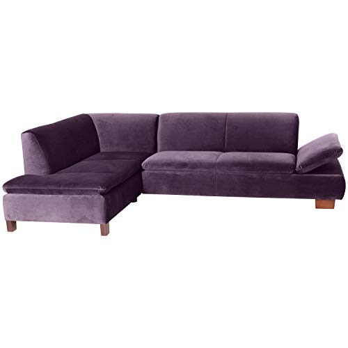 Max Winzer Ecksofa Links mit Sofa 2,5-Sitzer rechts Terrence Samtvelours Purple von Max Winzer