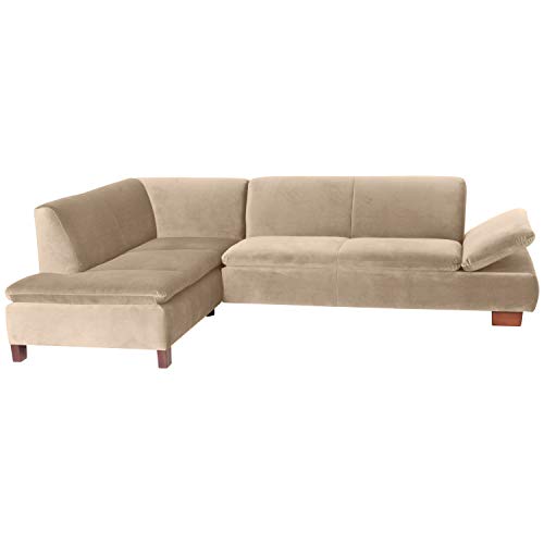 Max Winzer Ecksofa Links mit Sofa 2,5-Sitzer rechts Terrence Samtvelours Sand von Max Winzer