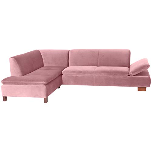 Max Winzer Ecksofa Links mit Sofa 2,5-Sitzer rechts Terrence Samtvelours rosé von Max Winzer