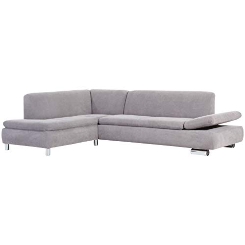 Max Winzer Ecksofa Links mit Sofa 2,5-Sitzer rechts Terrence Veloursstoff Silber von Max Winzer