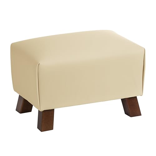 Max Winzer Footstool Hocker Kinderhocker Echtleder (beige) von Max Winzer