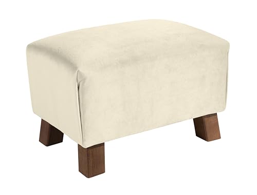 Max Winzer Footstool Hocker Kinderhocker Samtvelours (Creme) von Max Winzer