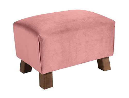 Max Winzer Footstool Hocker Kinderhocker Samtvelours (rosé) von Max Winzer
