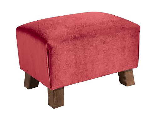 Max Winzer Footstool Hocker Kinderhocker Samtvelours (rot) von Max Winzer