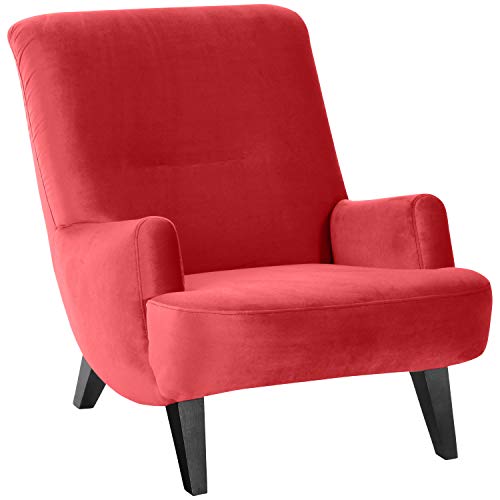 Max Winzer Sessel Brandford Samtvelours rot von Max Winzer