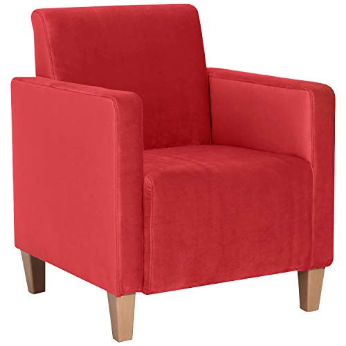 Max Winzer Sessel Milla Samtvelours rot von Max Winzer