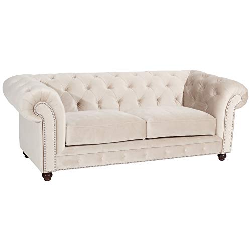 Max Winzer Sofa 2,5-Sitzer Orleans Samtvelours Creme von Max Winzer