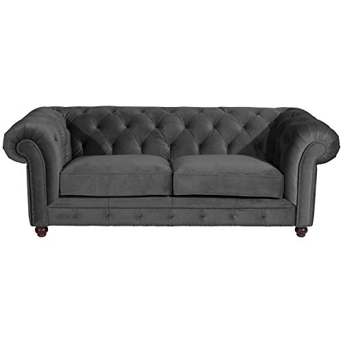 Max Winzer Sofa 2,5-Sitzer Orleans Samtvelours anthrazit von Max Winzer