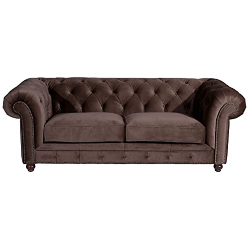 Max Winzer Sofa 2,5-Sitzer Orleans Samtvelours braun von Max Winzer