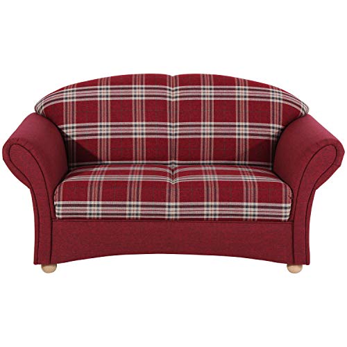 Max Winzer Sofa 2-Sitzer Corona Flachgewebe rot, 2887-2100-20774-2077323-F01, Breite x Tiefe x Höhe: 151 x 81 x 85 cm von Max Winzer