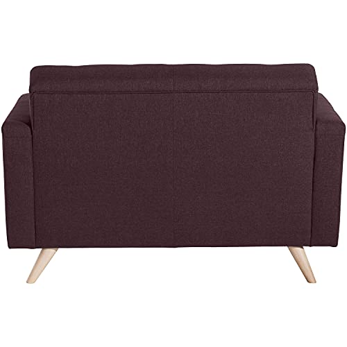 Max Winzer Sofa 2-Sitzer Julian Flachgewebe Burgund von Max Winzer