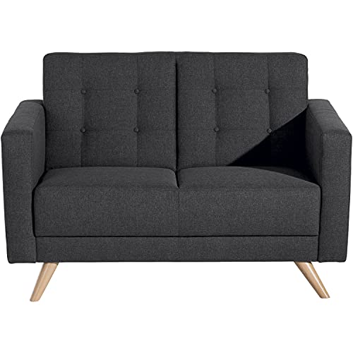 Max Winzer Sofa 2-Sitzer Julian Flachgewebe Graphit von Max Winzer