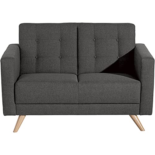 Max Winzer Sofa 2-Sitzer Julian Flachgewebe anthrazit von Max Winzer