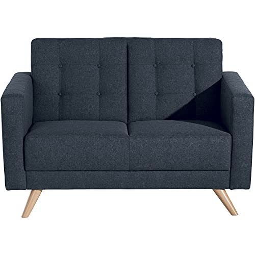 Max Winzer Sofa 2-Sitzer Julian Flachgewebe blau von Max Winzer