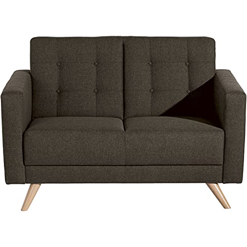 Max Winzer Sofa 2-Sitzer Julian Flachgewebe braun von Max Winzer