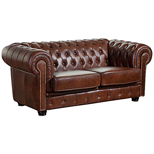 Max Winzer Sofa 2-Sitzer Norwin Wischleder braun, breite x Tiefe x höhe: 174 x 98 x 74 cm, 2909-2100-9342001-F07 von Max Winzer