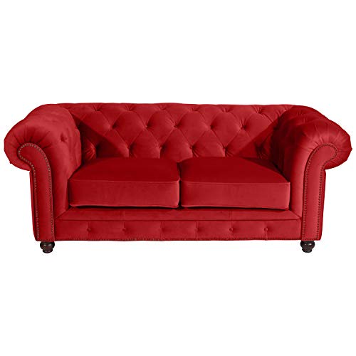 Max Winzer Sofa 2-Sitzer Orleans Samtvelours rot von Max Winzer