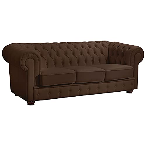 Max Winzer Sofa 3-Sitzer Bridgeport Kunstleder braun von Max Winzer