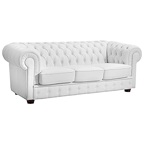 Max Winzer Sofa 3-Sitzer Bridgeport Kunstleder weiß von Max Winzer