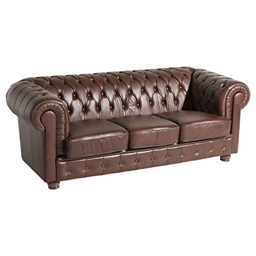 Max Winzer Sofa 3-Sitzer Bridgeport Wischleder braun von Max Winzer