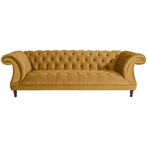 Max Winzer Sofa 3-Sitzer Ivette Samtvelours mais von Max Winzer