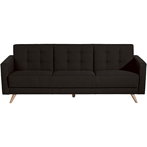 Max Winzer Sofa 3-Sitzer mit Bettfunktion Julian Flachgewebe Schoko von Max Winzer