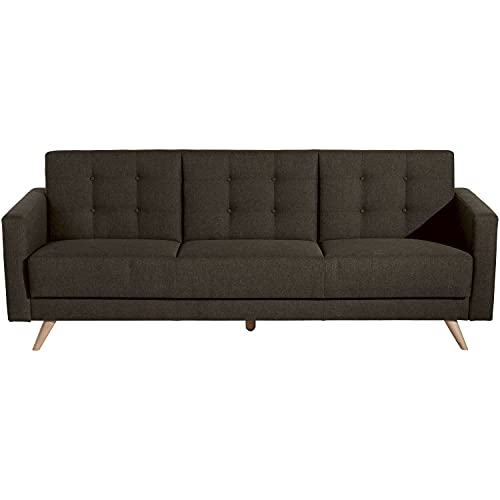 Max Winzer Sofa 3-Sitzer mit Bettfunktion Julian Flachgewebe braun von Max Winzer