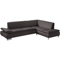 Max Winzer Terrence Sofa 2,5-Sitzer links mit Ecksofa rechts braun von Max Winzer