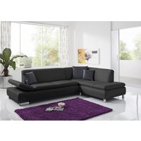 Max Winzer Terrence Sofa 2,5-Sitzer links mit Ecksofa rechts schwarz von Max Winzer