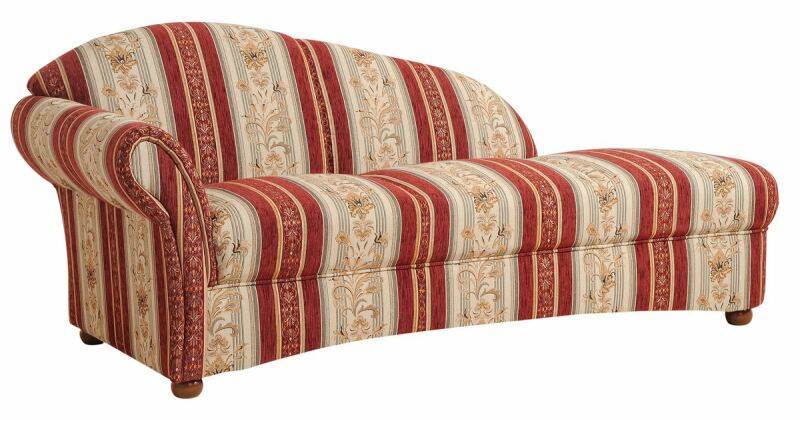 Recamiere Carolina Armlehne links Chenille rot von Max Winzer